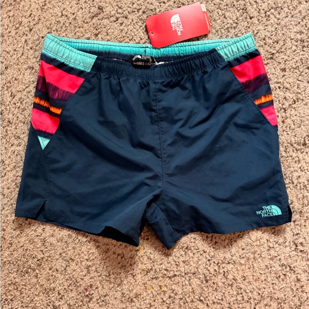The North Face Girls  Board Shorts Blue Performance Shorts for Active Wear